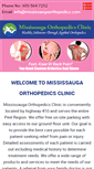 Mobile Screenshot of mississaugaorthopedics.com